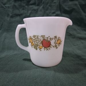 Pyrex Creamer Spice Of Life Corning White Glass 20 Milk Coffee